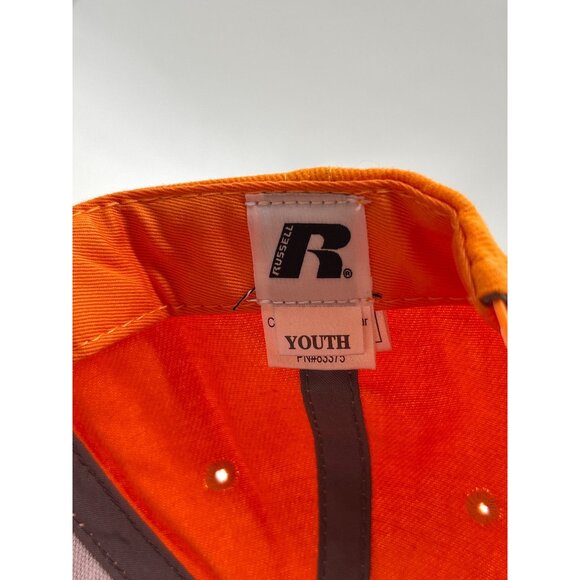 Tennessee Volunteers Youth Hat Russell Snapback Embroidered "T" Logo Gray/Orange - Picture 7 of 8